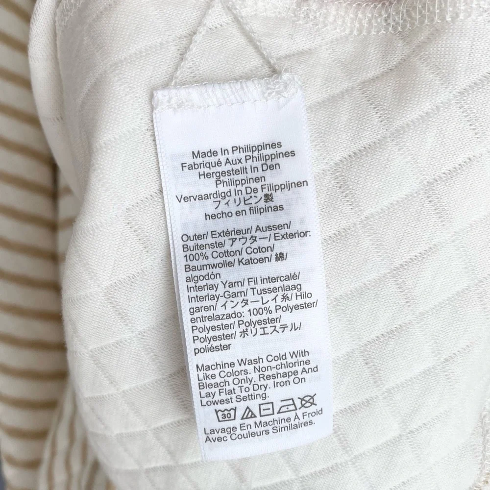 NWT J. Crew Reversible Quilted Pullover